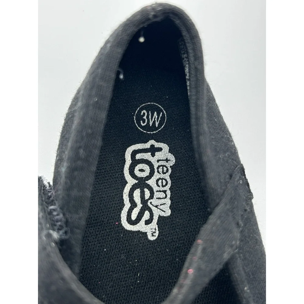 Teeny Toes Girls'‎ Infant Baby Girl Ana Black Ballet Flat Shoes Size 3W